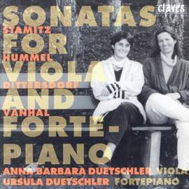 Hummel, Stamitz, Vanhal & Dittersdorf: Sonatas for Violo and Fortepiano