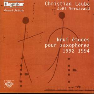 Christian Lauba: Nine Etudes for Saxophones