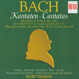 Bach, J S: Cantata BWV51 'Jauchzet Gott in allen Landen', etc.