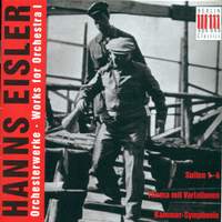 Hanns Eisler: Works for Orchestra (Vol. 1)