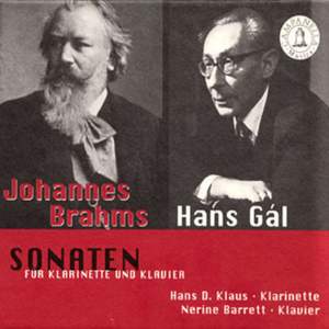 Brahms & Gal: Clarinet Sonatas