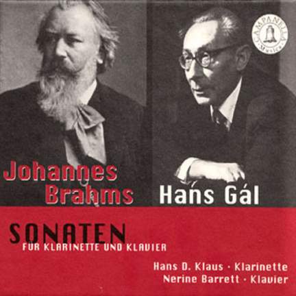 Brahms & Gal: Clarinet Sonatas