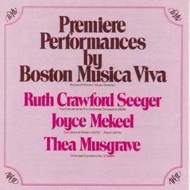 Premiere Performances by Boston Musica Viva