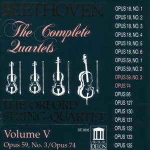 Beethoven: Complete String Quartets (Vol. V)