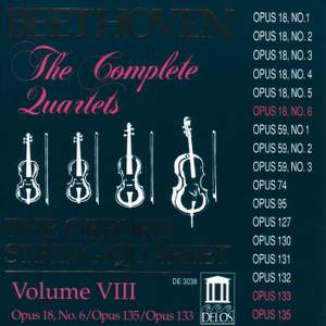 Beethoven: Complete String Quartets (Vol. VIII)