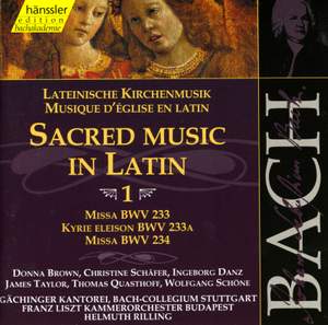 Bach: Sacred Music in Latin, Vol. 1 - Hänssler: 92071 - CD or