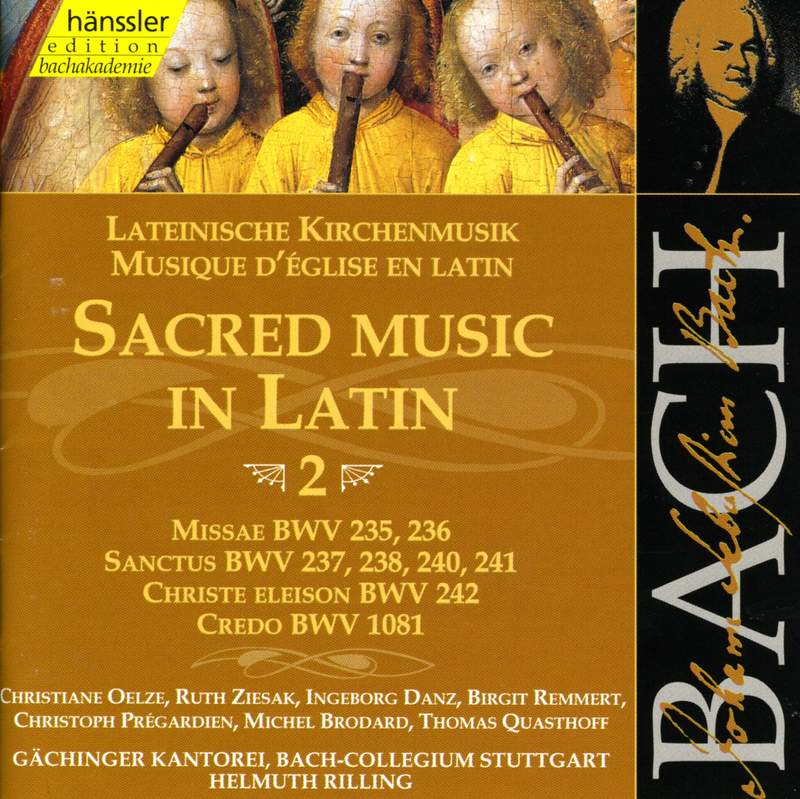 Bach: Sacred Music in Latin, Vol. 1 - Hänssler: 92071 - CD or