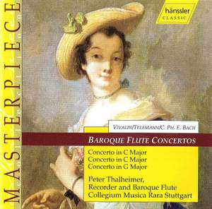 Vivaldi/Telemann/C P E Bach: Baroque Flute Concertos
