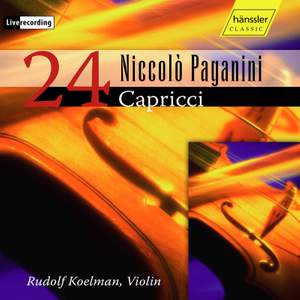 Paganini: Caprices for solo violin, Op. 1 Nos. 1-24