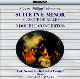 Telemann: Overture (Suite) TWV 55:e1 in E minor for 2 flutes, strings & b.c., etc.