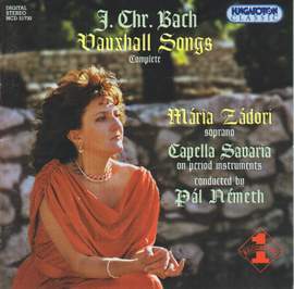 Bach, J C: Vauxhall Songs