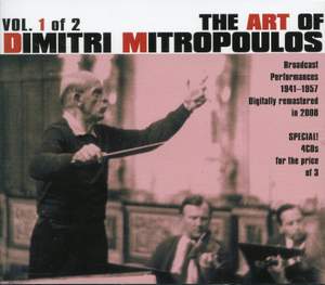 The Art of Dmitri Mitropoulos Vol.1