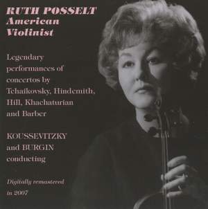 Ruth Posselt: Legendary Concerto Performances