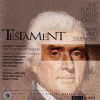 Testament - American Music for Male Chorus