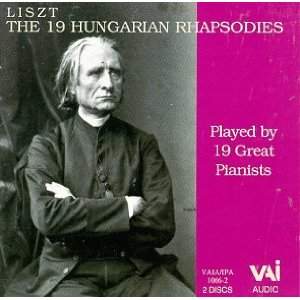 Liszt: 19 Hungarian Rhapsodies played by 19 Great Pianists