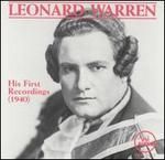 Leonard Warren: His First Recordings (1940)