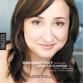 Marianne Fiset sings songs by Ravel, Debussy & Dvorak