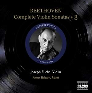 Beethoven - Complete Violin Sonatas Volume 3 Product Image