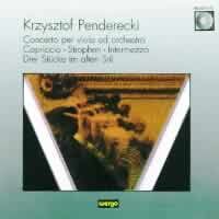 Penderecki - Viola Concerto / Capriccio