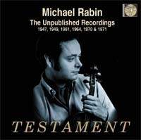 クラシック Michael Rabin Legacy Unissued recordings クラシック Michael Rabin Legacy Unissued recordings Michael