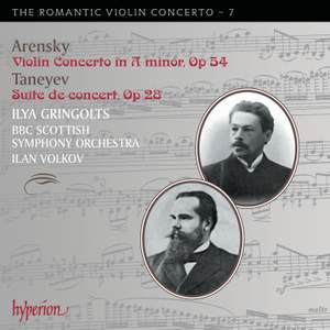The Romantic Violin Concerto 7 - Arensky & Taneyev Product Image