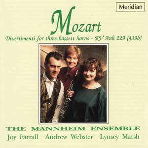 Mozart: Divertimenti For Three Basset Horns