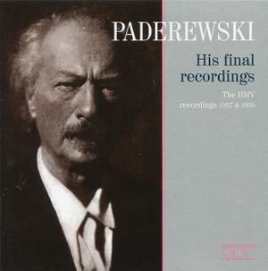 Paderewski - His final Recordings