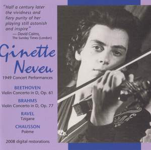 Ginette Neveu - 1949 Concert Performances
