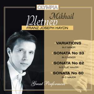 Haydn: Piano Sonatas Nos. 33, 62 & 60