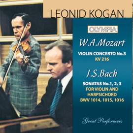 Bach: Sonatas for Violin & Harpsichord Nos. 1, 2 & 3