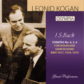 Bach: Sonata for Violin & Harpsichord Nos. 4, 5 & 6