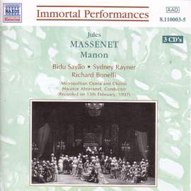 Massenet: Manon