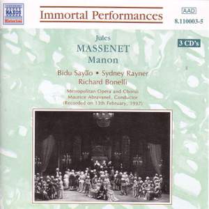 Massenet: Manon