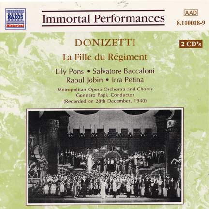 Donizetti: La Fille du Régiment