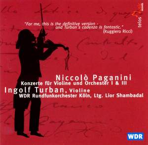 Paganini - Violin Concertos Nos. 1 & 3