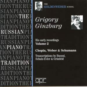 Grigory Ginzburg - His Early Recordings Volume 2