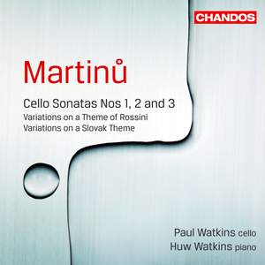 Martinu - Cello Sonatas Nos. 1, 2 & 3