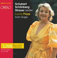 Lieder by Schubert, Strauss & Schoenberg