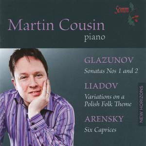 Martin Cousin plays Glazunov, Liadov & Arensky