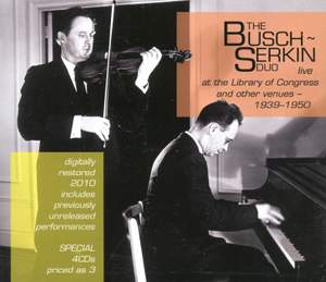 The Busch-Serkin Duo Live