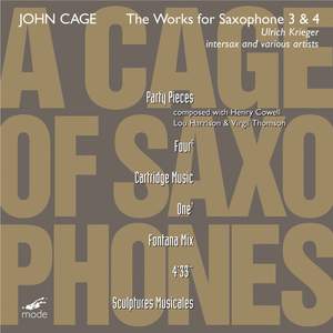 Cage Edition Volume 42 - A Cage of Saxophones 3 & 4