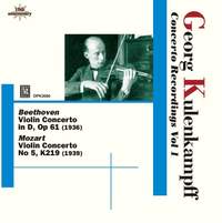 Kulenkampff Violin Concerto Recordings Volume 1