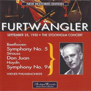 Furtwängler: The Stockholm Concert, 25th September 1950