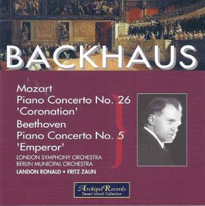 Wilhelm Backhaus plays Mozart and Beethoven