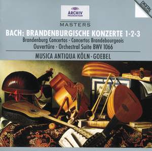 JS Bach: Brandenburg Concertos Nos.1, 2 & 3