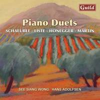 Piano Duets by Liste, Honegger, Schaeuble, Martin