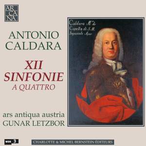 Caldara: Sinfonie (12) a quattro for strings and basso continuo