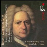 JS Bach: Sonatas for viola and piano BWV 1027-1029