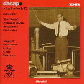 King Frederik IX conducts Danish National Radio Symphony Orchestra