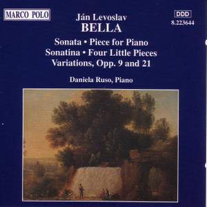 Ján Levoslav Bella: Piano Works